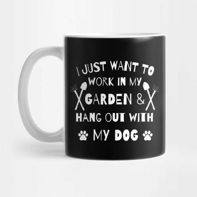 I just want to work in my garden and hangout with my dog. by Emouran